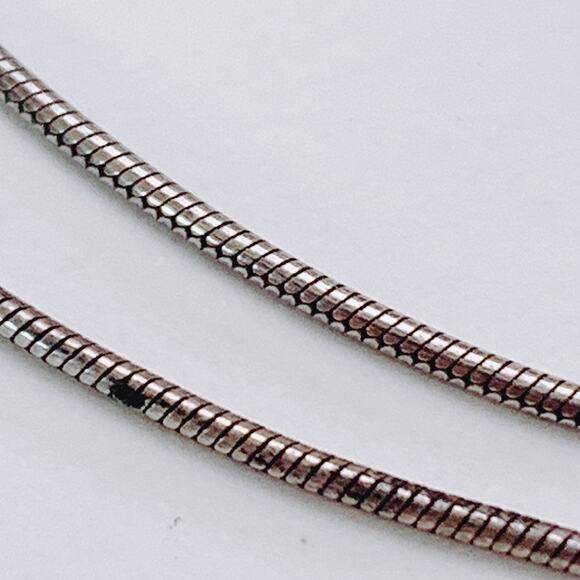 Silpada N1969 Sterling Silver Necklace CZ Pendant Modern Snake Chain Jewelry - Picture 6 of 16